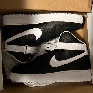 Never Worn Air Force 1 High Black and White Size 14